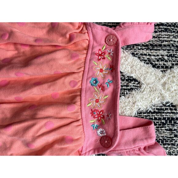 Starting Out Orange Butterfly Romper baby girls size 12 mo - Picture 3 of 4